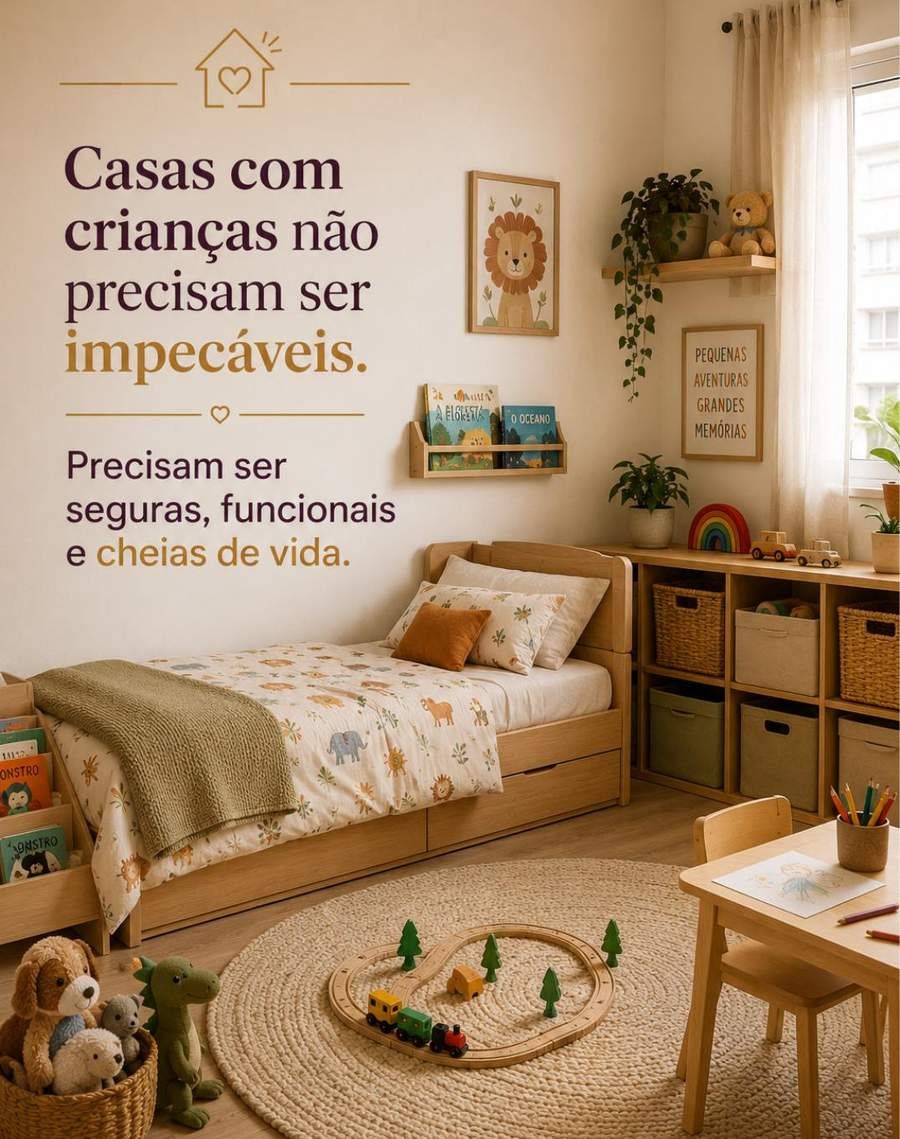 Quarto infantil organizado e cheio de vida