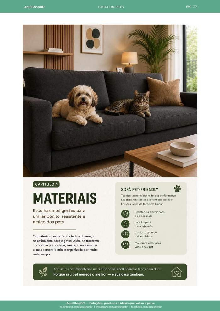 Materiais pet-friendly
